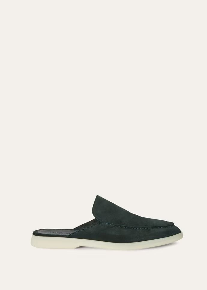 Dark Green Babouche Walk Loafers