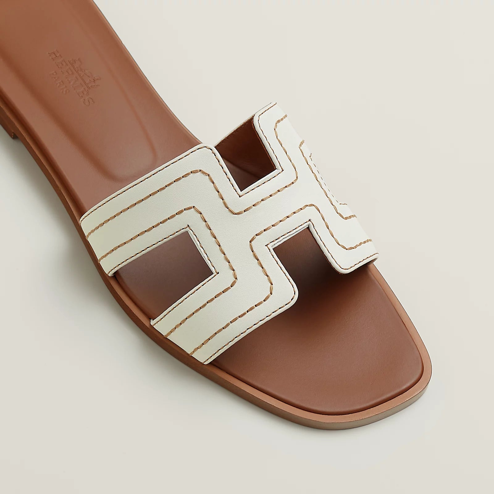 Blanc Embroidered Oran Sandal W