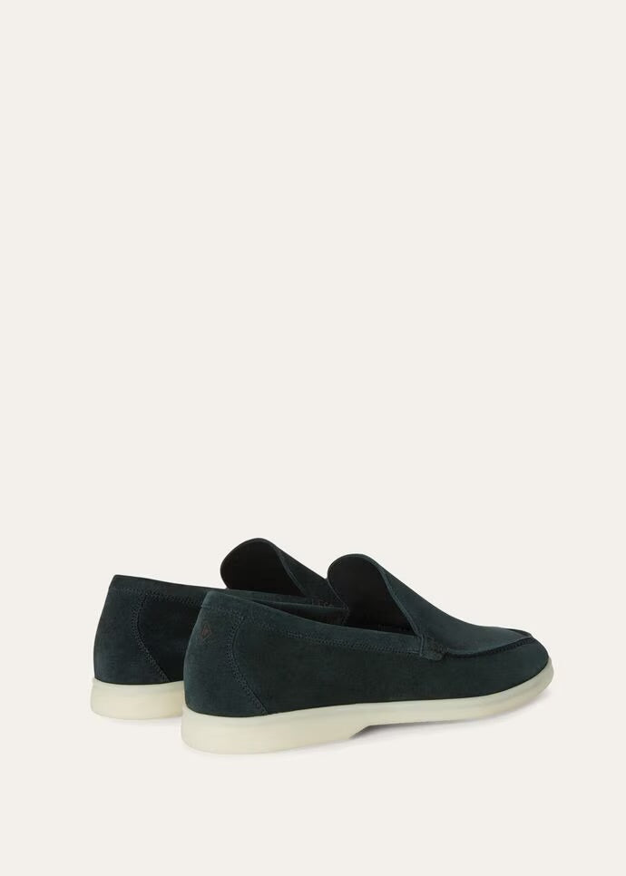 Dark Green Summer Walk Loafers