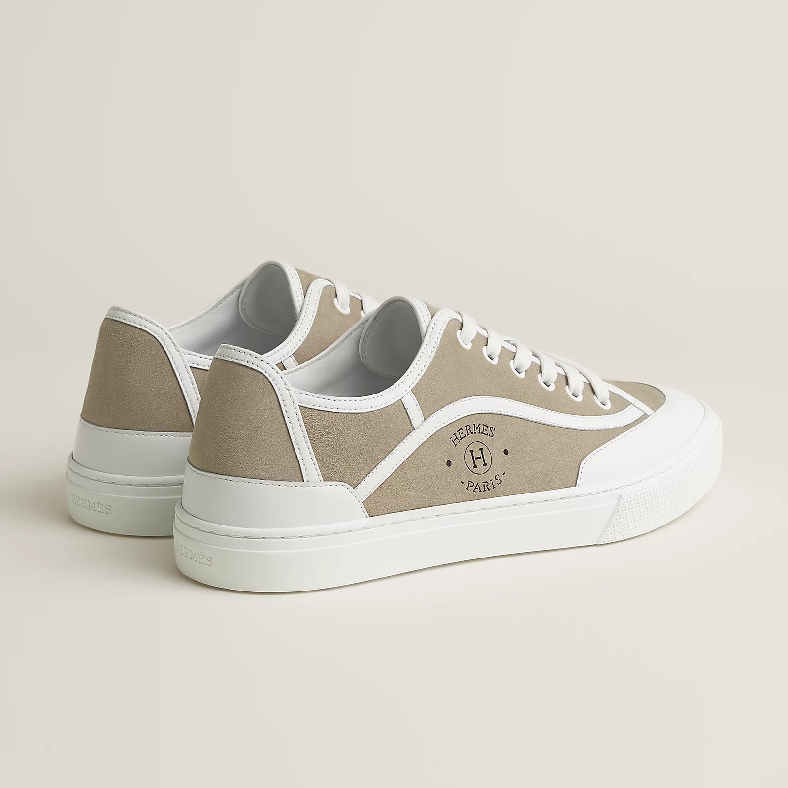 Beige Esquisse / Blanc Get Sneaker