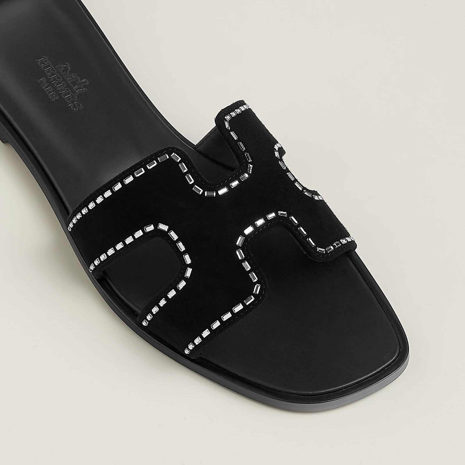 Noir Rhinestone Oran Sandal W