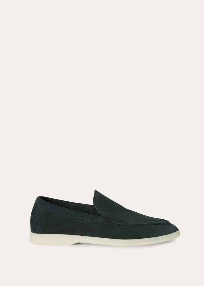 Dark Green Summer Walk Loafers