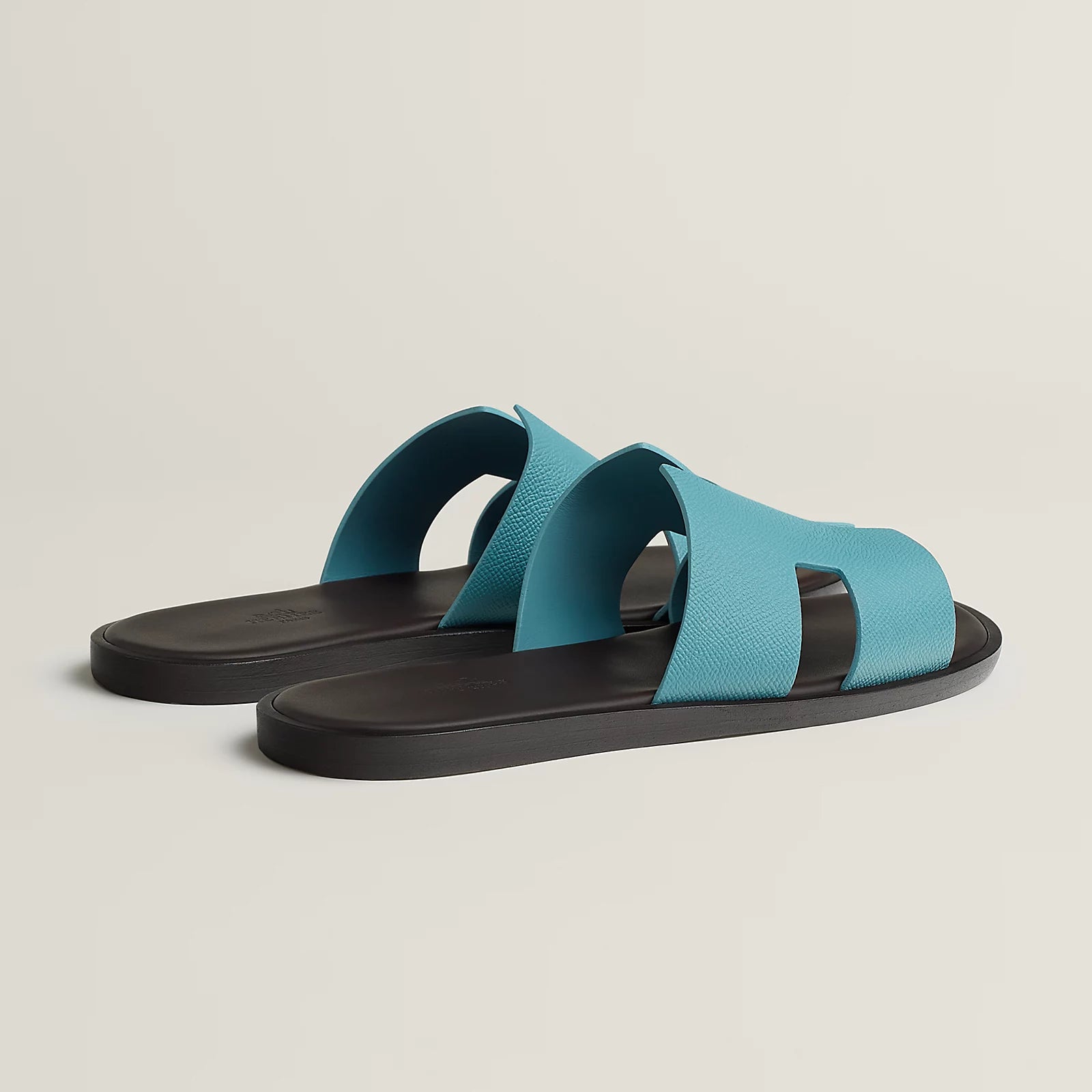 Bleu Minéral / Marron Ébène Izmir sandal