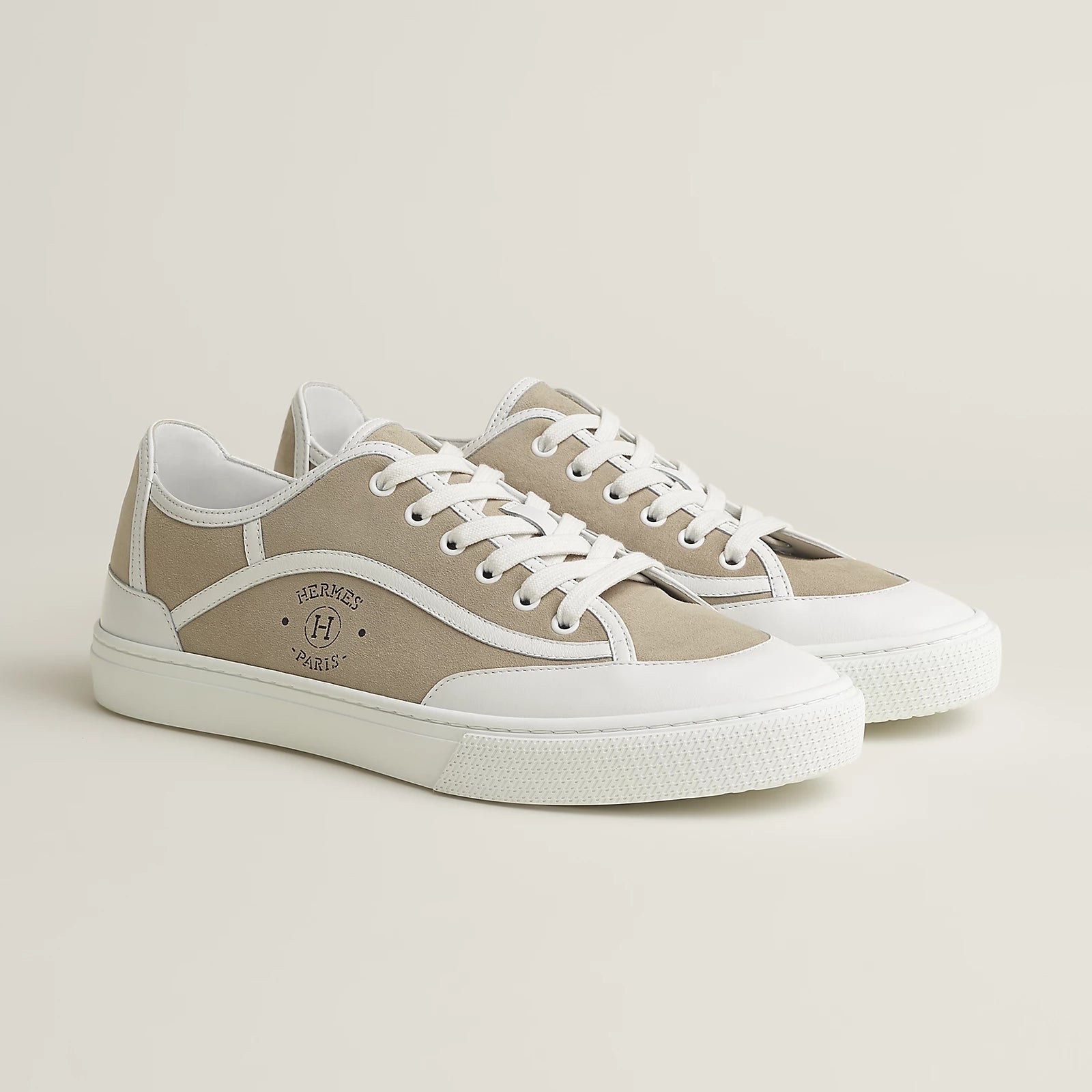 Beige Esquisse / Blanc Get Sneaker