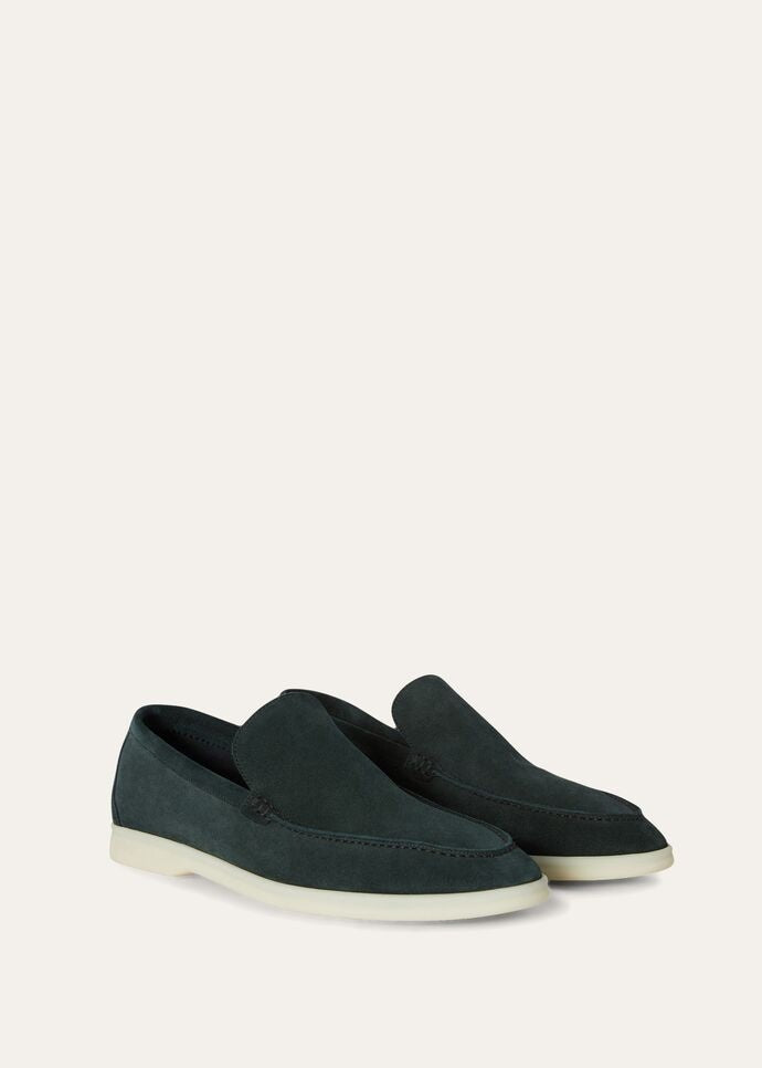 Dark Green Summer Walk Loafers