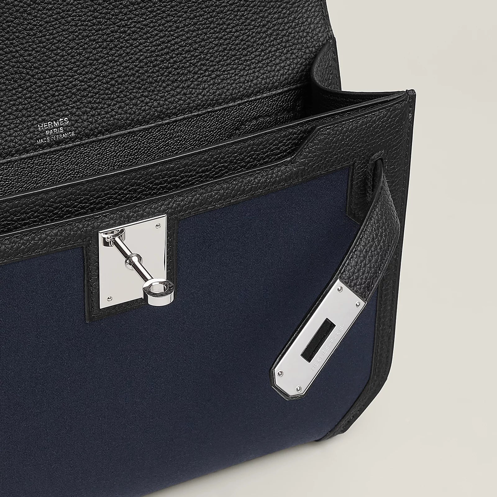 Bleu Marine / Noir Kelly depeches 25 pouch