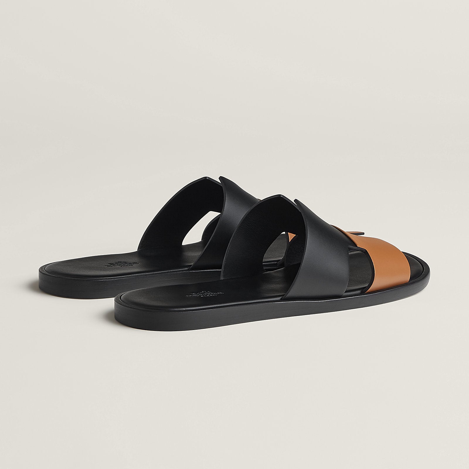 Noir / Naturel Izmir sandal