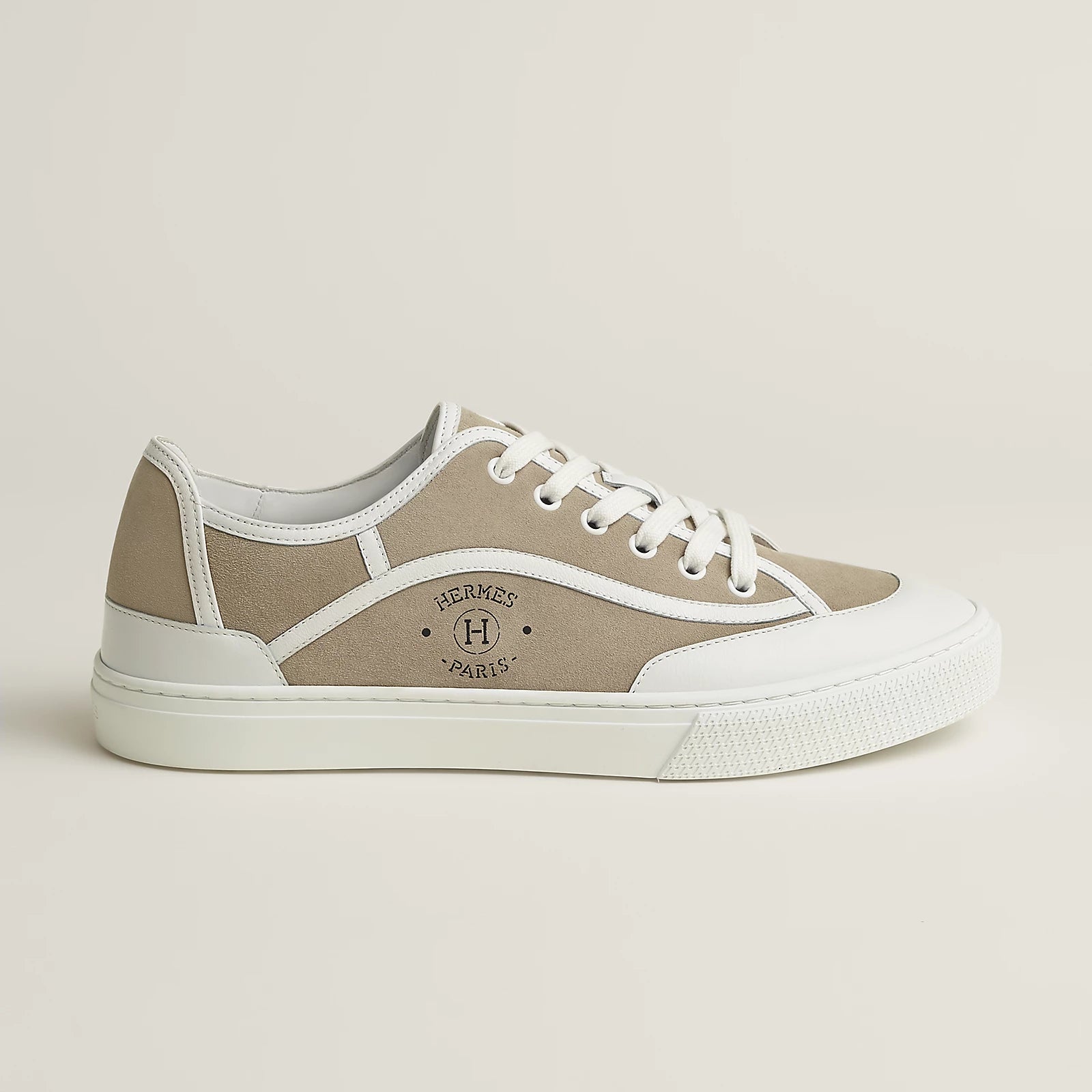 Beige Esquisse / Blanc Get Sneaker