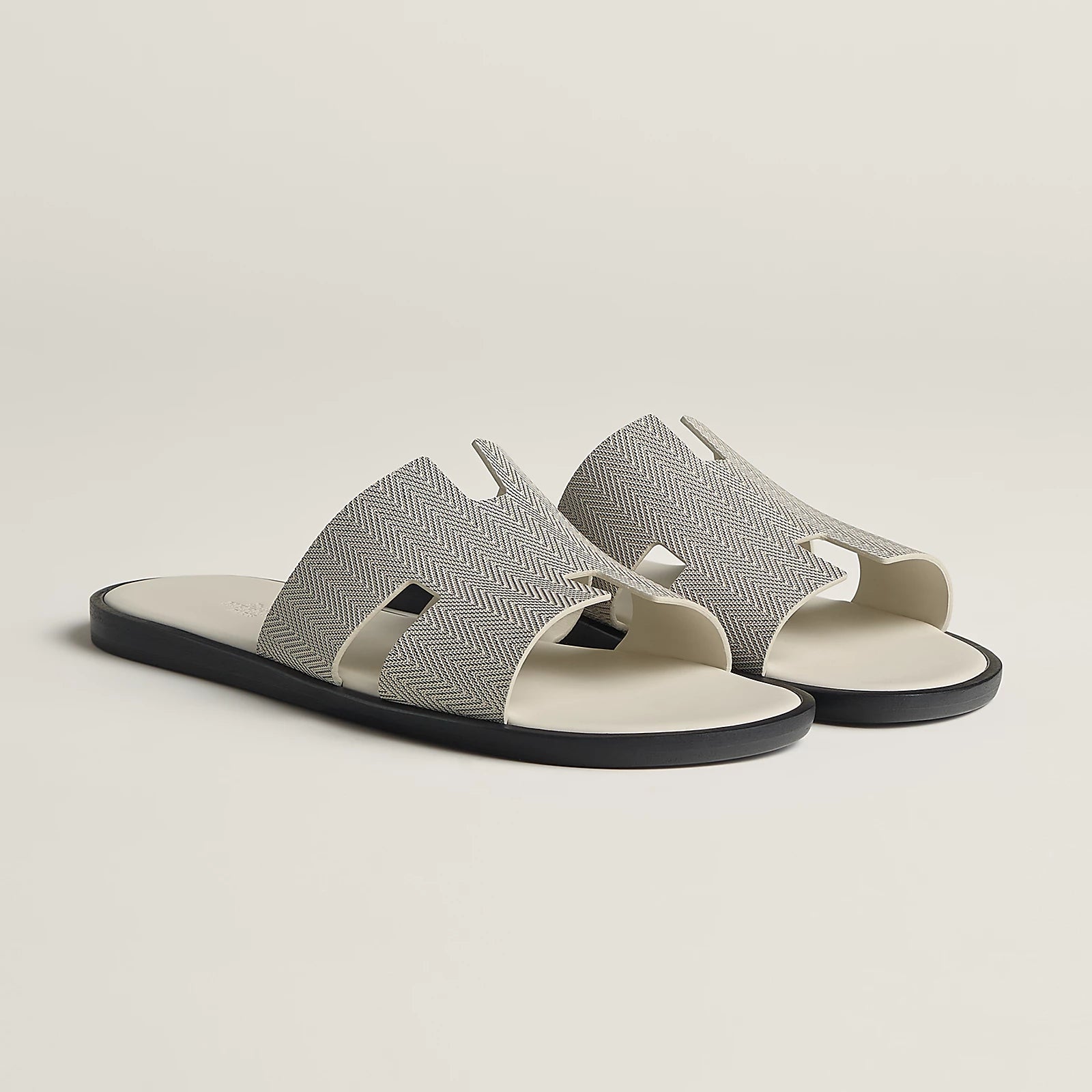 Beige Glaise / Noir Izmir sandal