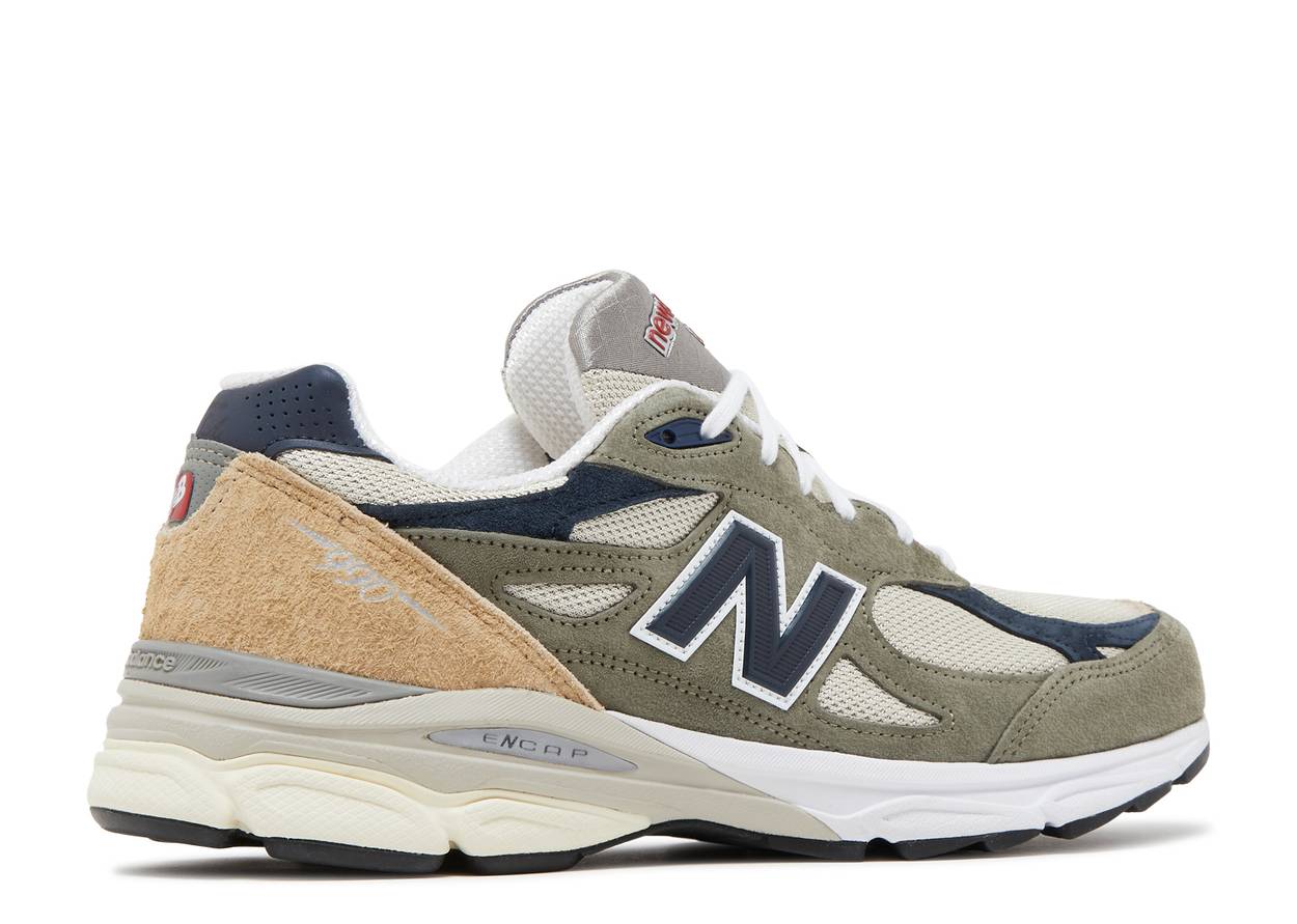 New Balance 990v3 MiUSA Grey Blue Olive