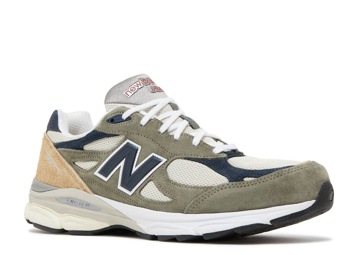 New Balance 990v3 MiUSA Grey Blue Olive