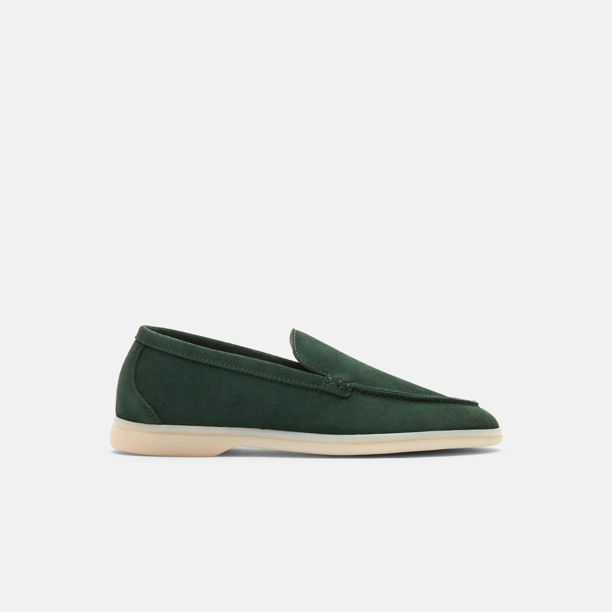 Green Suede Ludovico Loafers