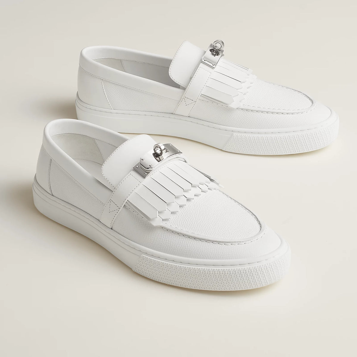 Blanc Fringe Game slip-on sneaker