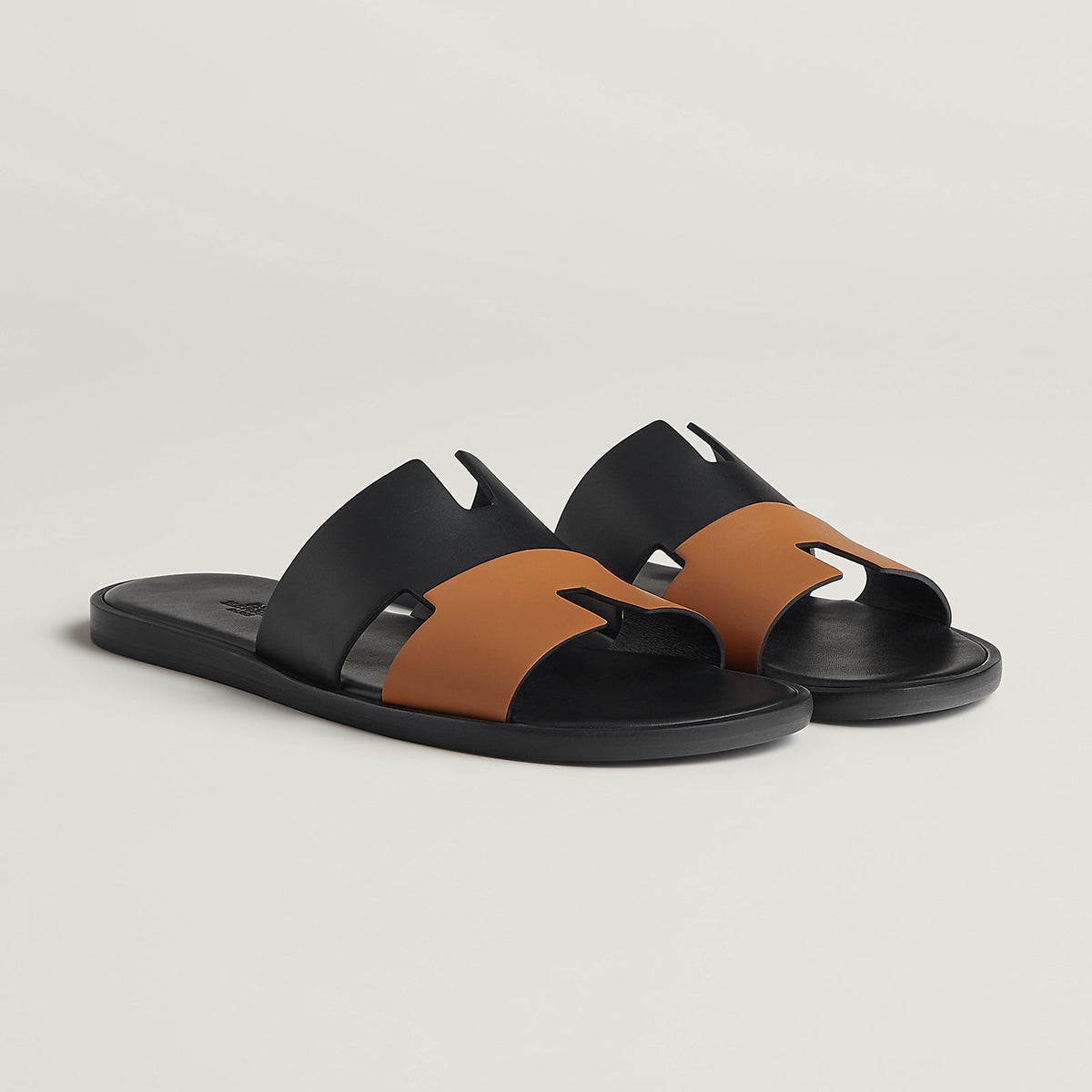 Noir / Naturel Izmir sandal