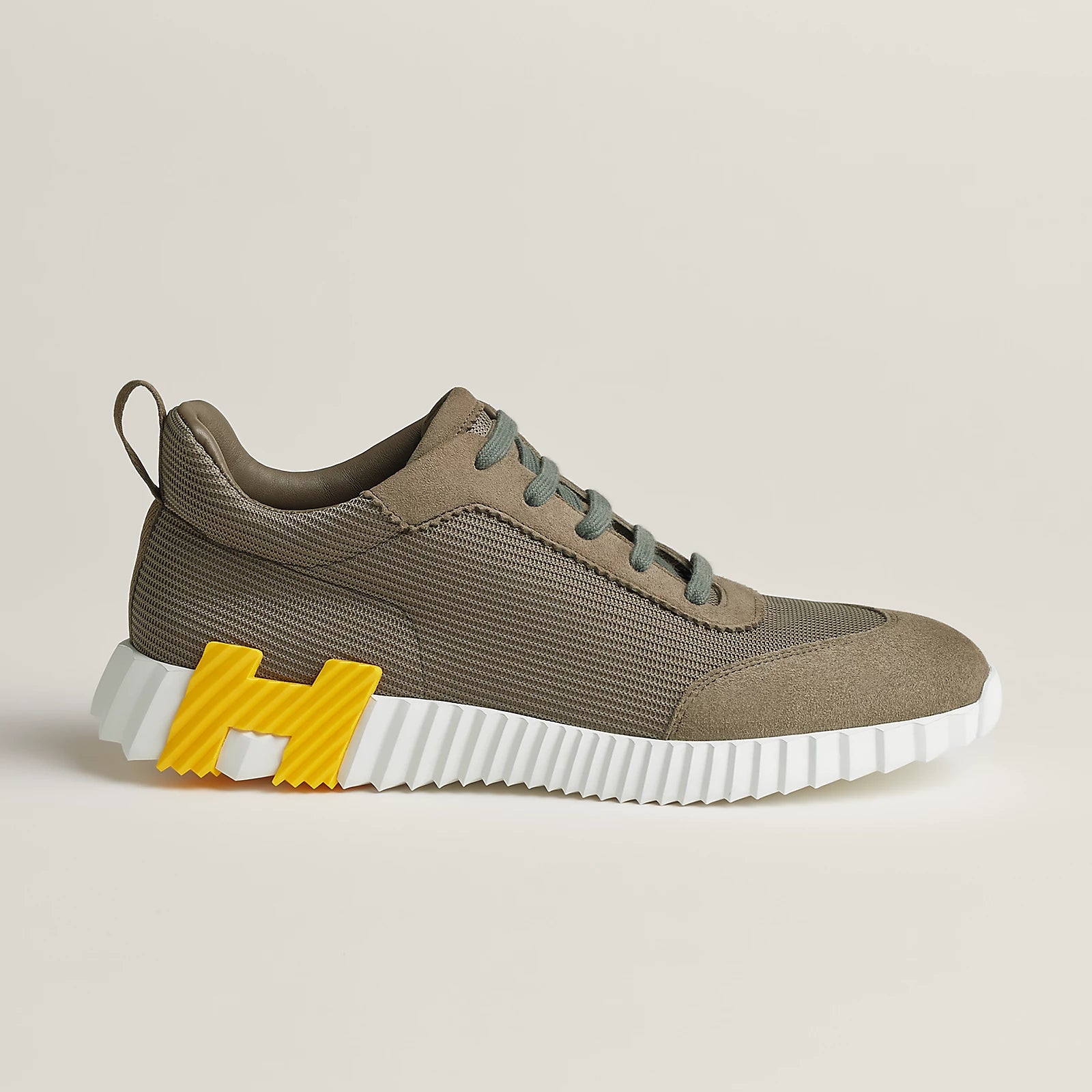 Étoupe Yellow H Bouncing sneaker