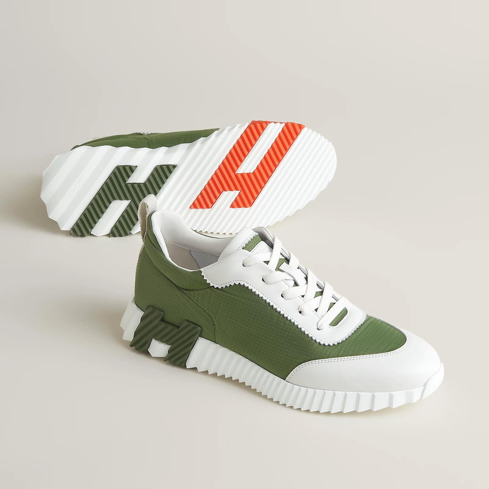 Matcha / Blanc Bouncing sneaker