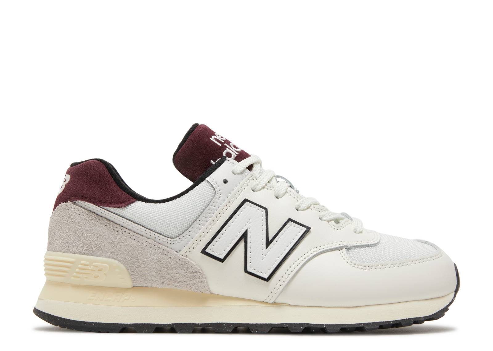 New Balance 574
White Burgundy