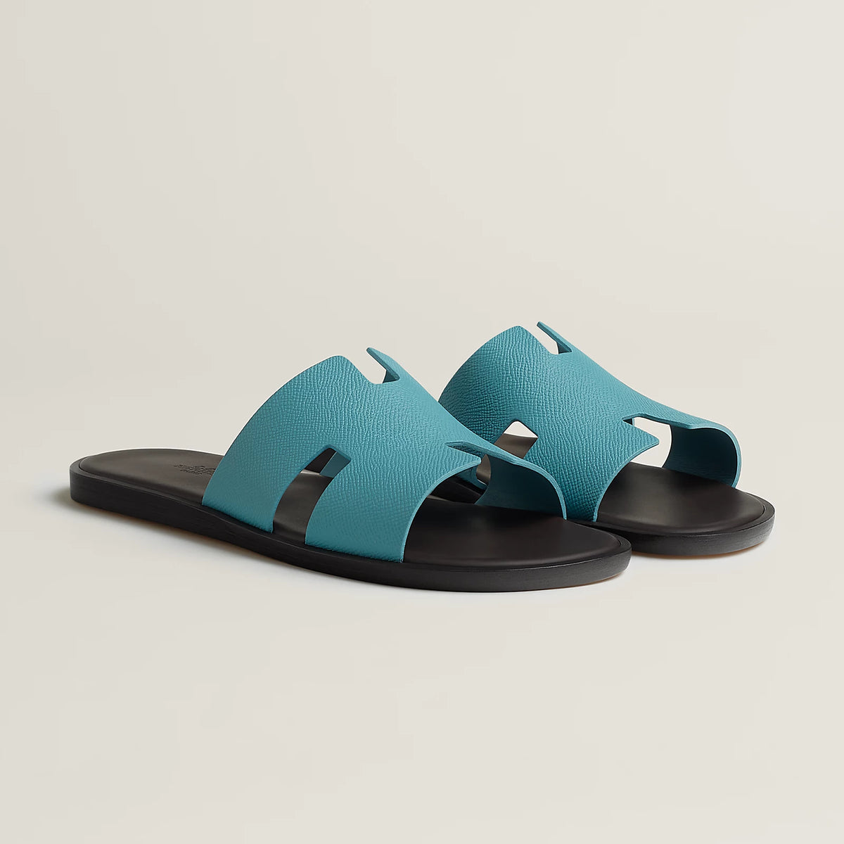 Bleu Minéral / Marron Ébène Izmir sandal