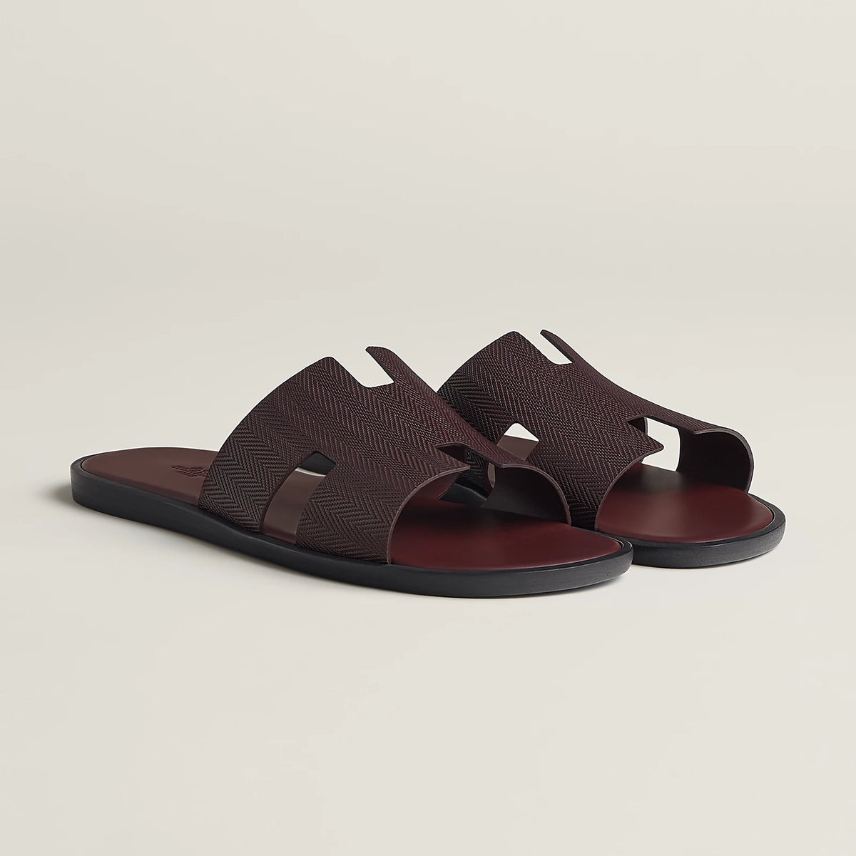 Marron Mahogany / Noir Izmir sandal