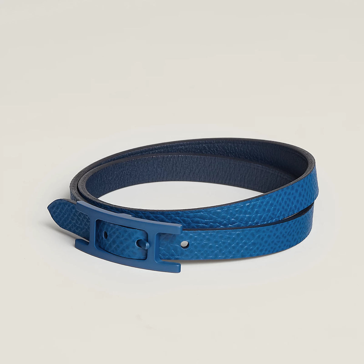 Bleu De France / Navy Behapi Double Tour So Blue bracelet