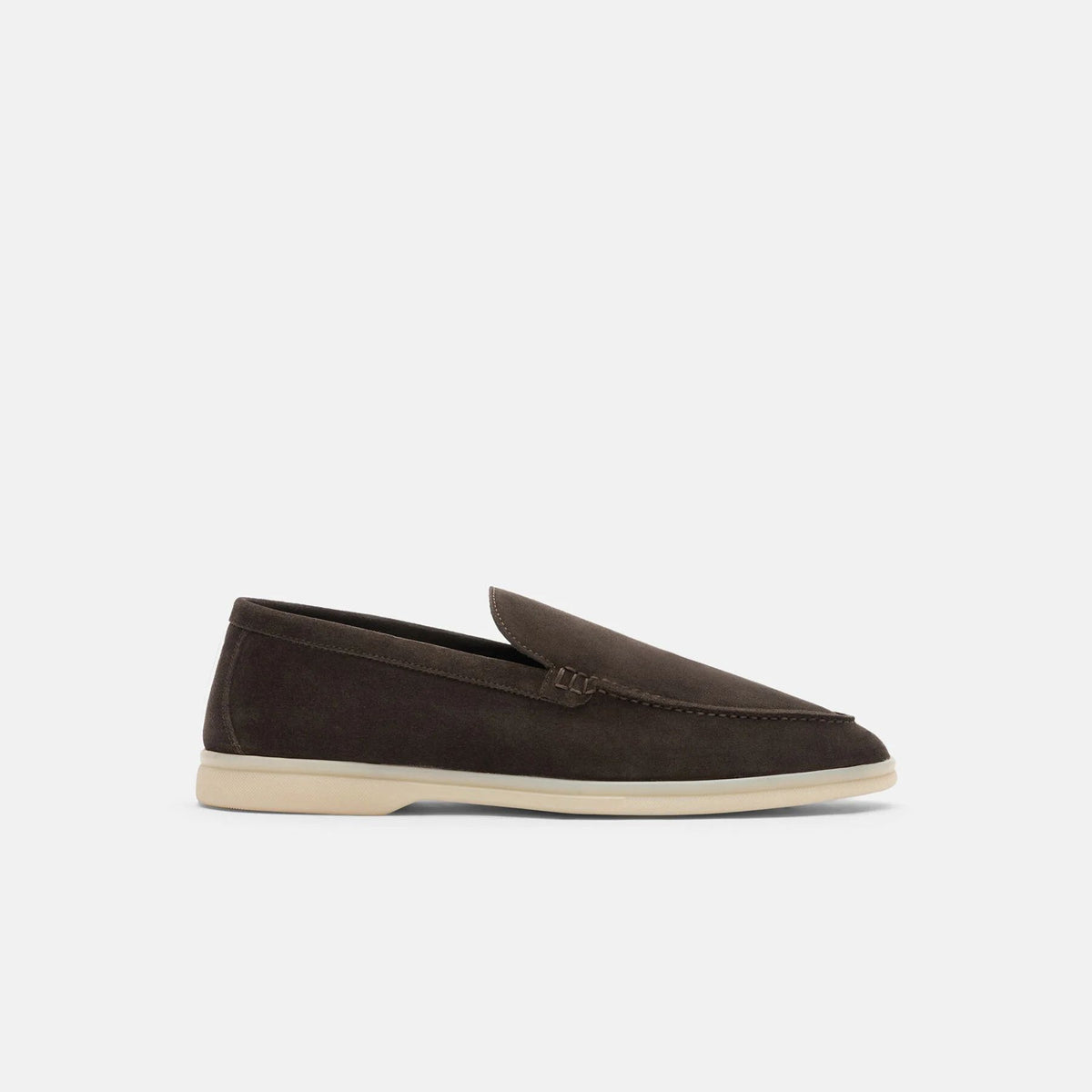 Dark Brown Suede Ludovico Loafers