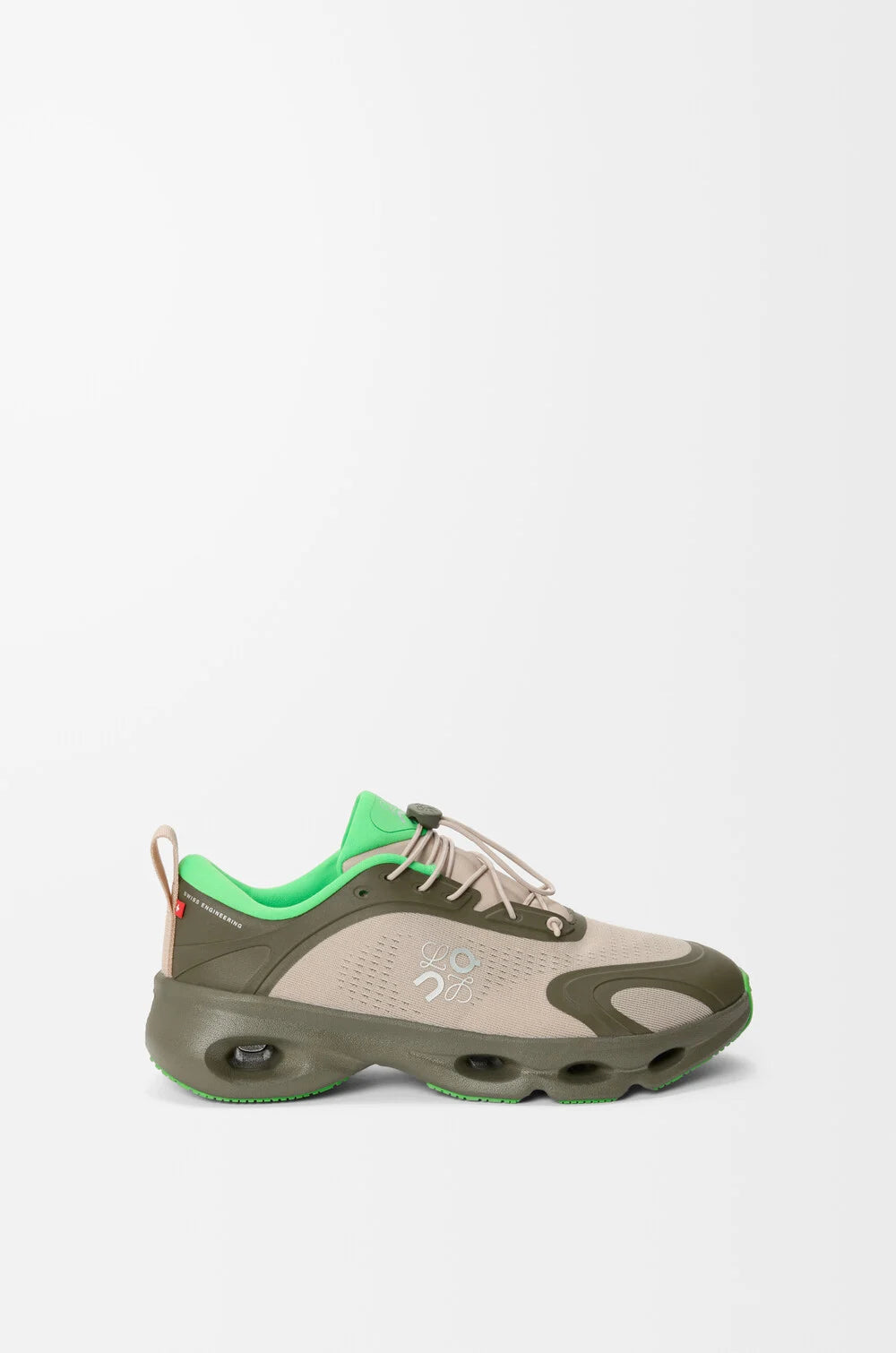 Beige Khaki Green CloudSolo Sneakers
