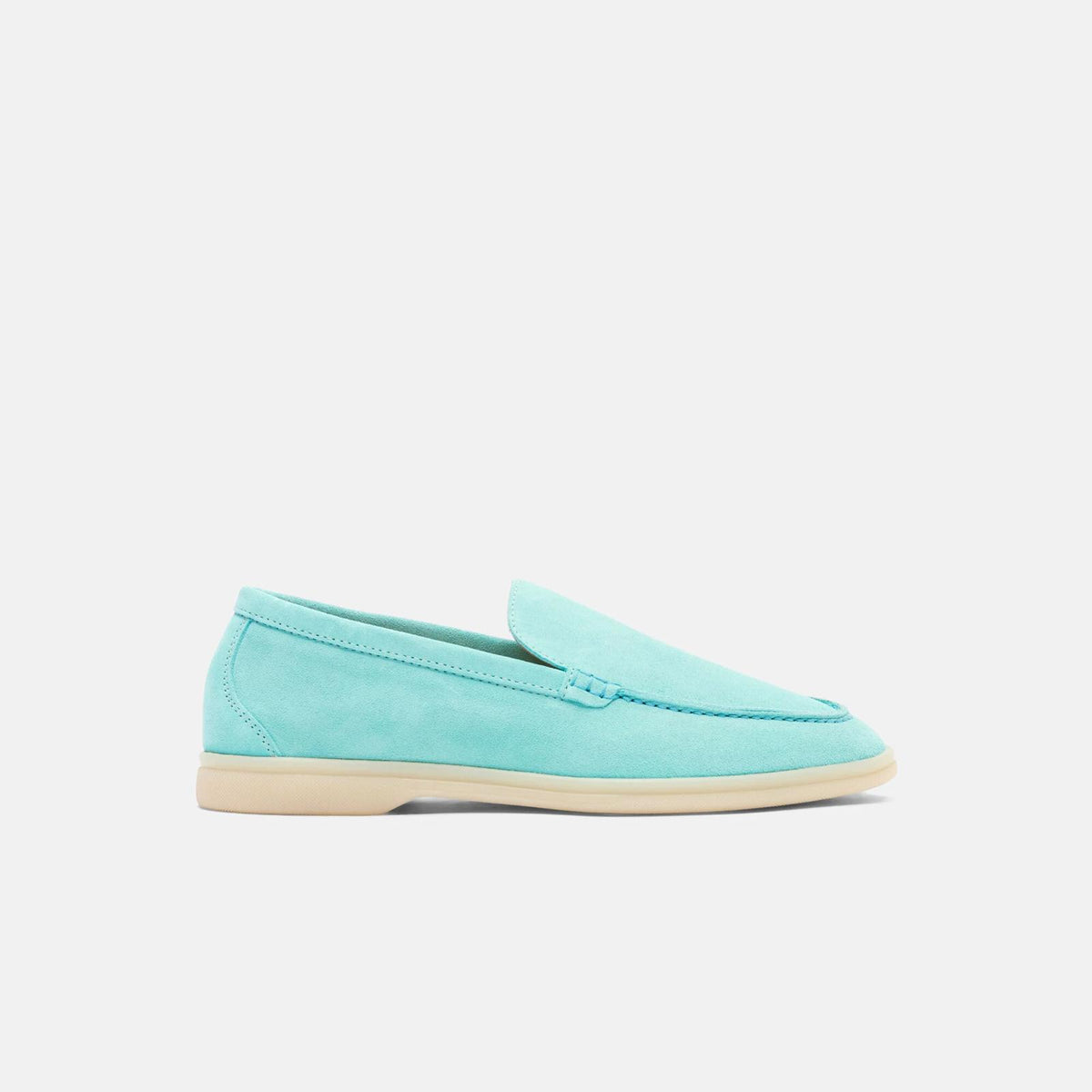 Turquoise Suede Ludovico Loafers