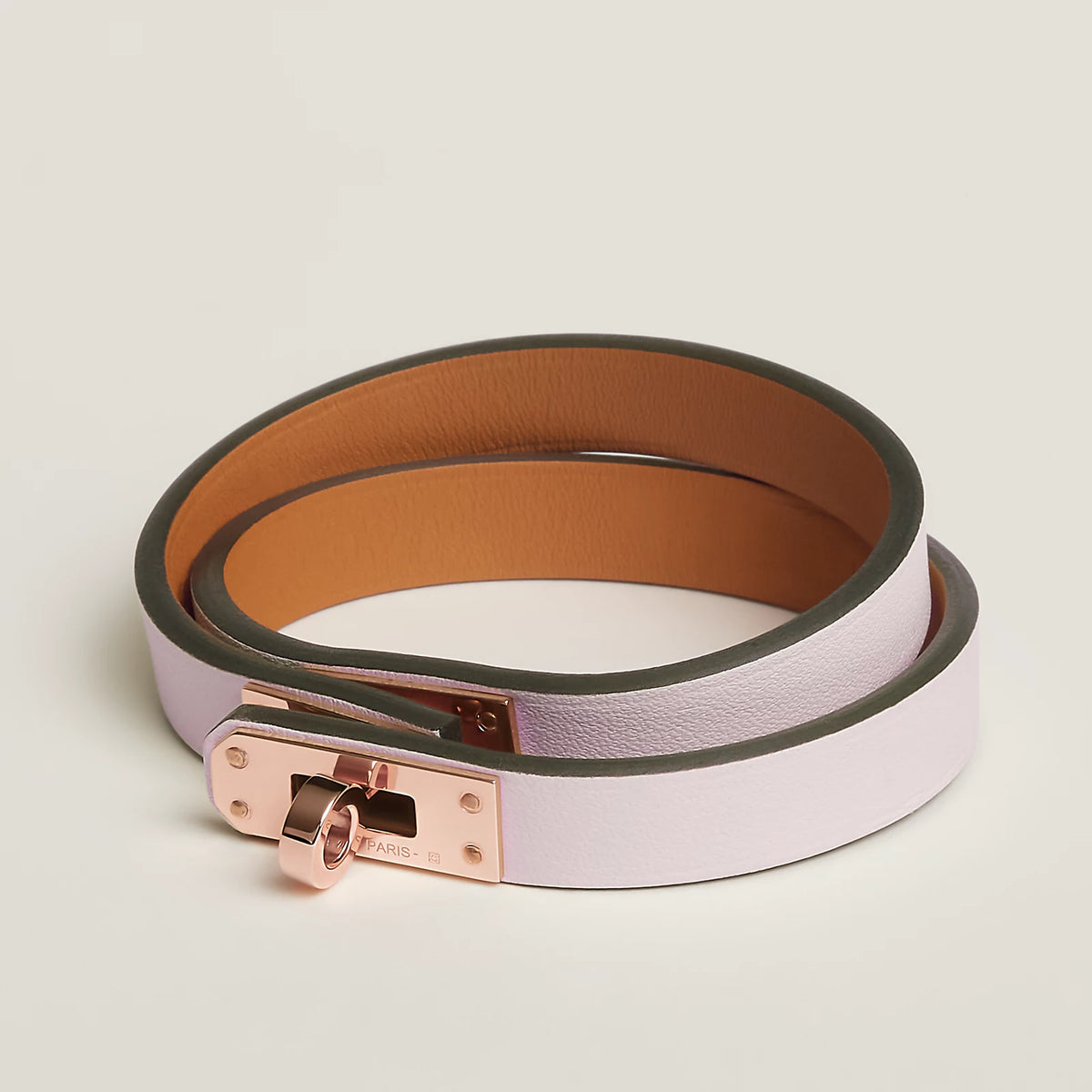 Mauve Pâle Mini Kelly Double Tour bracelet