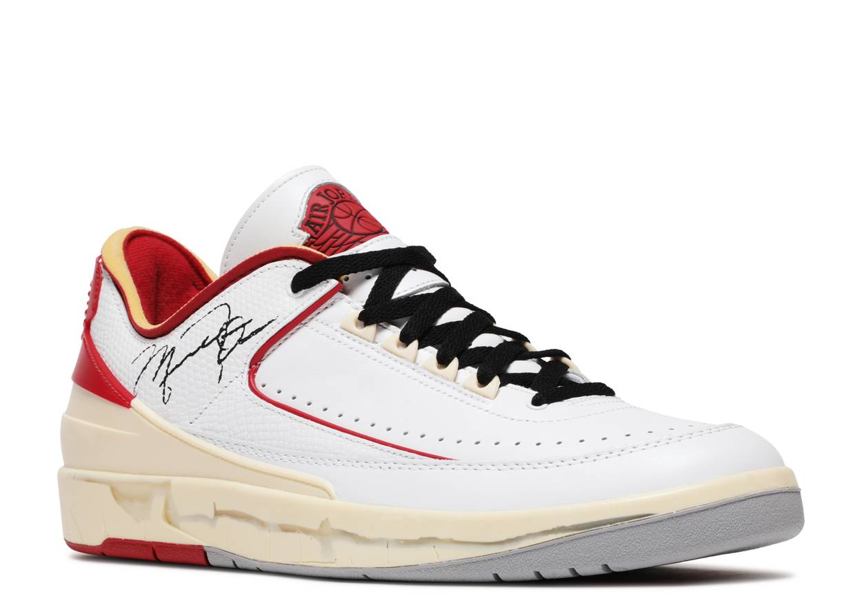 Jordan 2 Retro Low m Off-White White Red