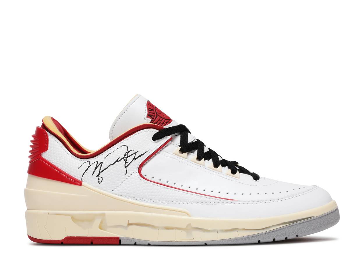 Jordan 2 Retro Low m Off-White White Red