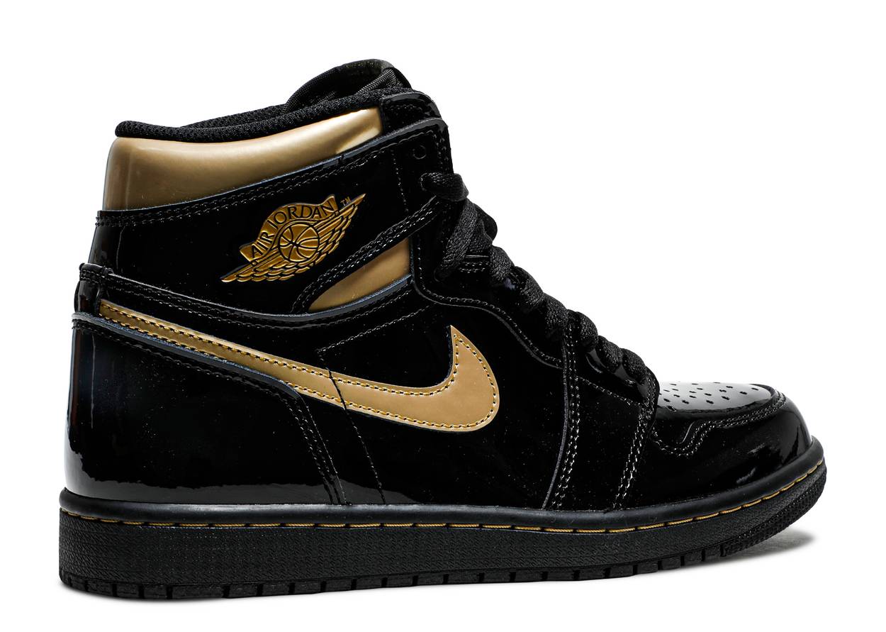 Jordan 1 Retro High Black Metallic Gold