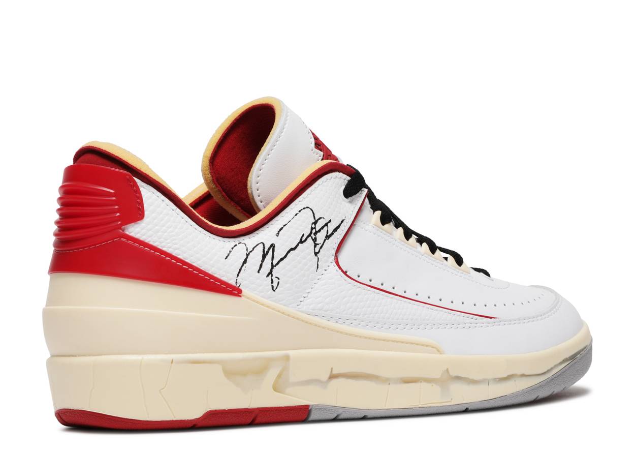 Jordan 2 Retro Low m Off-White White Red